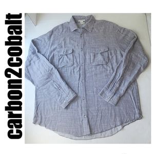 NYE SALE - Carbon 2 Cobalt Button Down Shirt XL